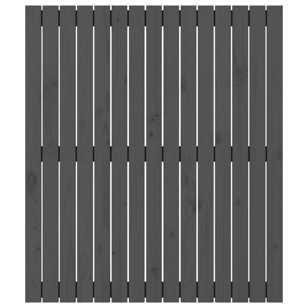 vidaXL Tête de lit murale Gris 95,5x3x110 cm Bois massif de pin