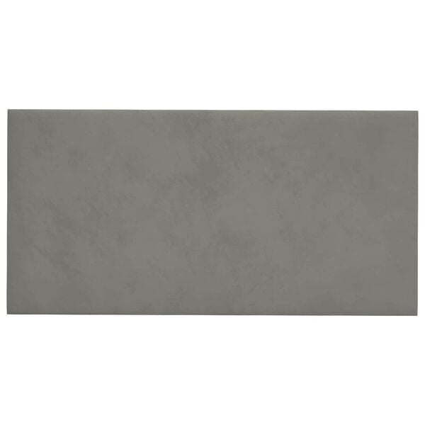 vidaXL T&ecirc;te de lit murale 12 pcs Gris clair 30 x 15 cm Velours