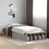 vidaXL Cadre de lit sans matelas gris b&eacute;ton 100x200 cm