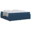 vidaXL Cadre de lit Bleu 200 x 200 cm tissu