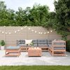 vidaXL Salon de jardin 8 pcs avec coussins bois massif douglas