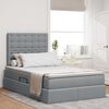 vidaXL Lit de Rangement Gris clair 120 x 190 cm Cuir synthétique