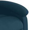 vidaXL Fauteuil inclinable &eacute;lectrique bleu velours
