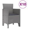 vidaXL Ensemble de salle à manger pour jardin avec coussin 11 pcs