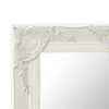vidaXL Miroir mural style baroque 50x50 cm Blanc