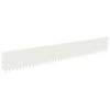 vidaXL Bordure de Pelouse 20 pc 103 x 15 cm Acier Blanc