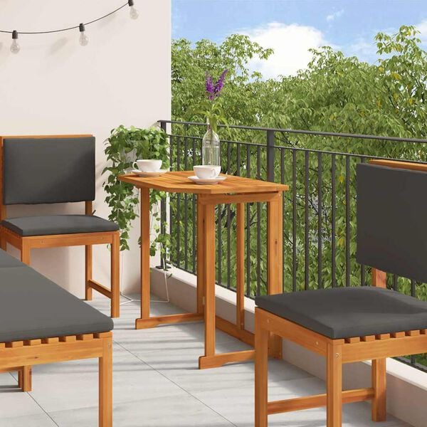 vidaXL Ensemble bistro de jardin 6 pcs Marron Bois d'acacia massif