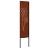 vidaXL &Eacute;cran de confidentialit&eacute; de jardin Fretwork Rouill&eacute; 32 x 140 cm