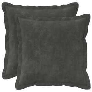 vidaXL Housse de coussin 2 pcs HOUTEN Anthracite 35 x 35 cm