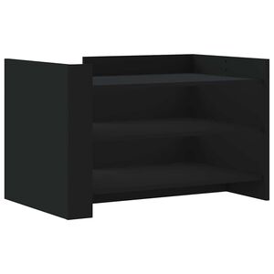 vidaXL Table basse noir 80x50x50 cm bois d'ing&eacute;nierie