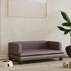 vidaXL Lit pour chien marron 80x45x30 cm similicuir