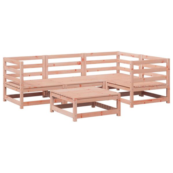 vidaXL Salon de jardin 5 pcs bois massif sapin de douglas