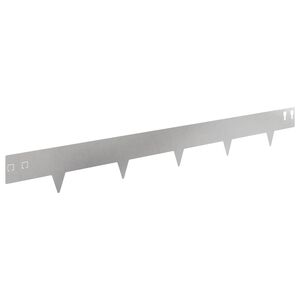 vidaXL Bordure de Pelouse 10 pc 100 x 12 cm Acier Argent&eacute;