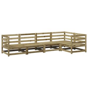 vidaXL Salon de jardin 5 pcs bois de pin impr&eacute;gn&eacute;