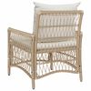 vidaXL Chaise de jardin Beige 60 x 70 x 78cm polyrotin