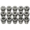 vidaXL Douilles de serrage ER25 15 pcs Ensemble d'outils de tournage