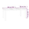 vidaXL Ensemble &agrave; manger de jardin 7 pcs Bois de teck solide