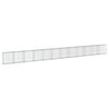 vidaXL Panier gabion avec couvercle 1200x50x100 cm fer galvanis&eacute;