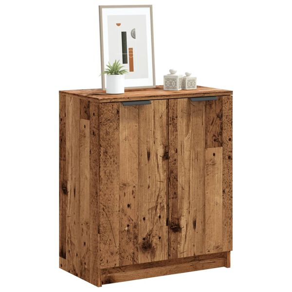 vidaXL Armoire &agrave; chaussures vieux bois 59x35x70 cm bois d'ing&eacute;nierie