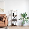 vidaXL &Eacute;tag&egrave;re Ch&ecirc;ne fum&eacute; 40 x 30 x 85 cm Bois d'ing&eacute;nierie