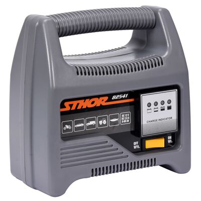 Sthor Chargeur de batterie avec LED 12V 4A 60Ah