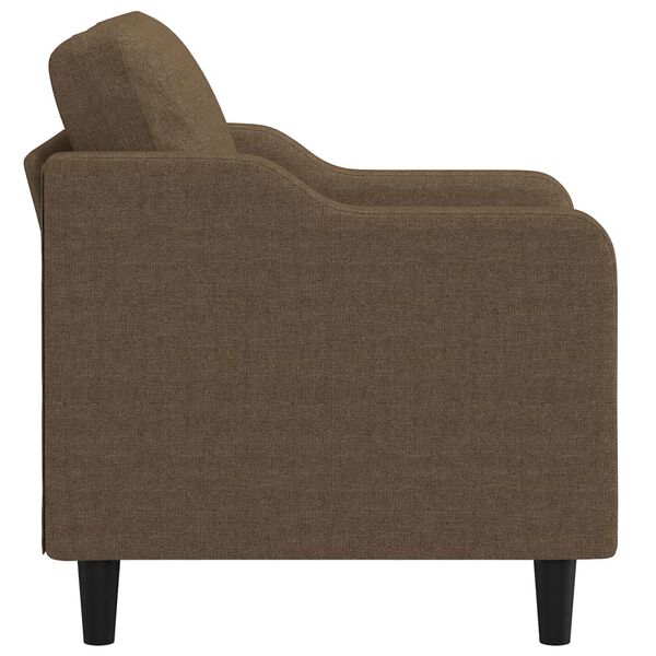 vidaXL Fauteuil Marron 60 cm Tissu