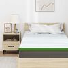 vidaXL Surmatelas Blanc et vert 100 x 200 cm Tissu Jacquard