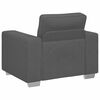 vidaXL Fauteuil gris fonc&eacute; 100x77x82 cm tissu velours c&ocirc;tel&eacute;