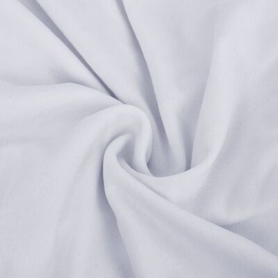 vidaXL Housse extensible de canapé 4 places Blanc Jersey de polyester