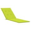 vidaXL Coussin de chaise de terrasse vert vif (75+105)x50x4 cm