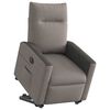 vidaXL Fauteuil inclinable &eacute;lectrique taupe tissu