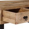 vidaXL Table basse avec 3 tiroirs Bois de manguier massif 90x50x35 cm
