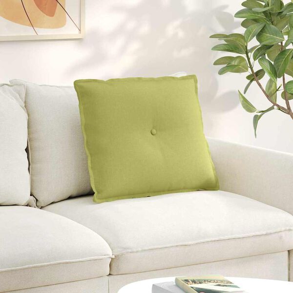 vidaXL Coussin de Dos Vert clair 60 x 19 x 50 cm tissu