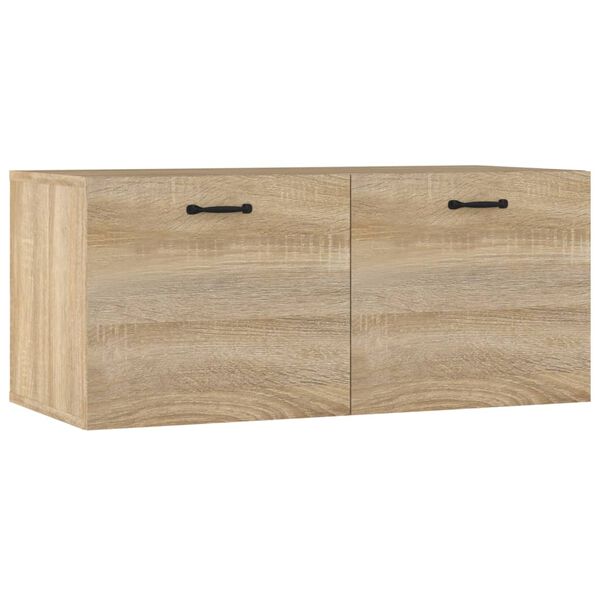 vidaXL Armoire murale ch&ecirc;ne sonoma 80x36,5x35 cm bois d'ing&eacute;nierie