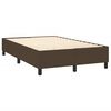 vidaXL Sommier &agrave; lattes de lit avec matelas Marron fonc&eacute; 140x190 cm