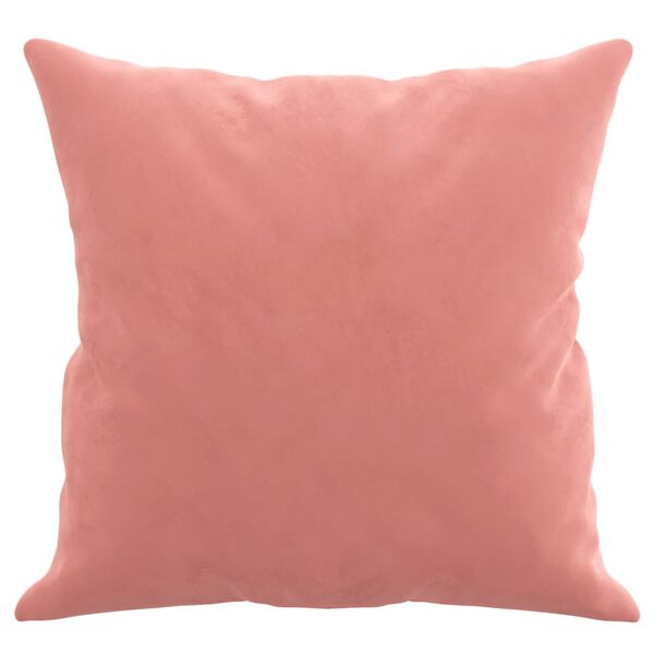 vidaXL Coussins d&eacute;coratifs lot de 2 Rose 40x40 cm Velours