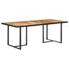 vidaXL Table &agrave; manger 200 cm Bois de manguier brut