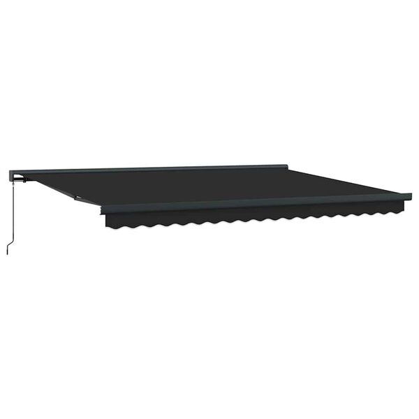 vidaXL Auvent r&eacute;tractable anthracite 4,5x3 m tissu et aluminium