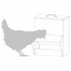 vidaXL Mangeoire pour poules Argent 20 x 25 x 35 cm Acier galvanis&eacute;
