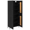 vidaXL Haut Armoire 2 pcs Ch&ecirc;ne noir Bois d'ing&eacute;nierie