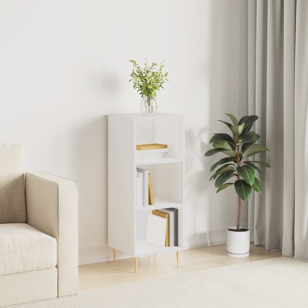 vidaXL Buffet blanc 34,5x32,5x90 cm bois d'ing&eacute;nierie