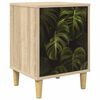 vidaXL Table de chevet ELBURG Ch&ecirc;ne Sonoma 36 x 33 x 50 cm