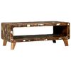vidaXL Table basse Multicolore 90 x 50 x 35 cm Bois Recycl&eacute; Solide