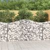 vidaXL Paniers &agrave; gabions arqu&eacute;s 30 pcs 200x50x100/120 cm fer galvanis&eacute;