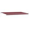 vidaXL Auvent r&eacute;tractable automatique bordeaux 600x300 cm