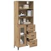 vidaXL Haut Armoire avec tiroir Ch&ecirc;ne artisanal 69,5 x 34 x 180 cm