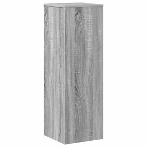 vidaXL Support pour plantes sonoma gris 33x33x100 cm bois d'ing&eacute;nierie