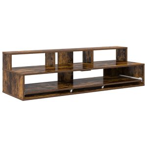 vidaXL Bureau de studio Ch&ecirc;ne fum&eacute; 152 x 42,5 x 36 cm