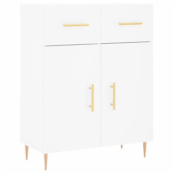 vidaXL Buffet blanc 69,5x34x90 cm bois d'ingénierie