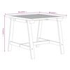 vidaXL Ensemble à manger de jardin 3 pcs Bois d'acacia solide
